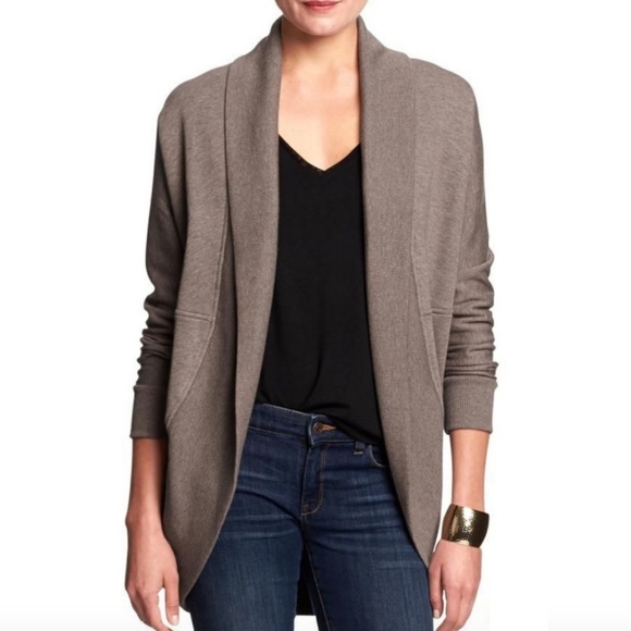 Banana Republic Sweaters - Banana republic mauve cocoon open front sweater